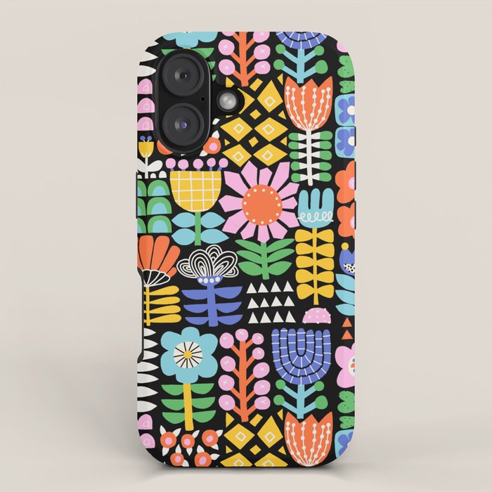 Maximalist Flower Collage iPhone Case