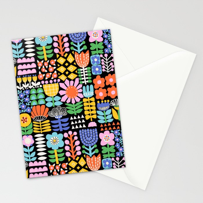 Maximalist Flower Collage Stationery Card Gallery Image 2