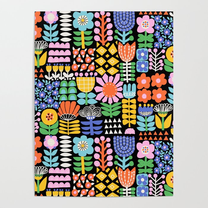 Maximalist Flower Collage Poster Gallery Image 4