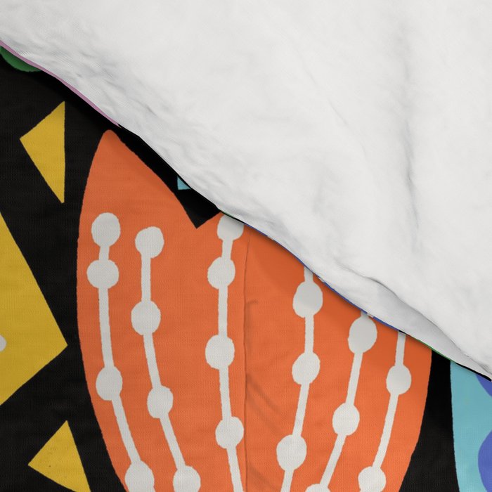 Maximalist Flower Collage Comforter Gallery Image 4