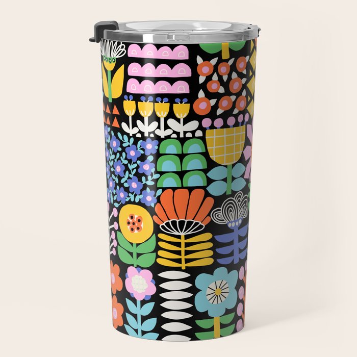 Maximalist Flower Collage Travel Mug Gallery Image 3
