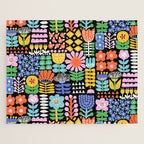 Maximalist Flower Collage Jigsaw Puzzle Gallery Image 1