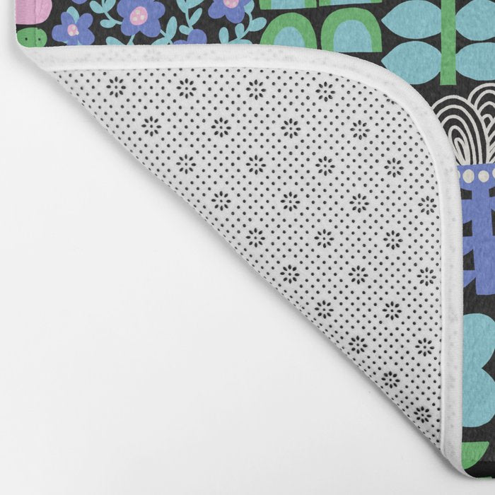 Maximalist Flower Collage Bath Mat Gallery Image 2