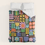 Maximalist Flower Collage Duvet Cover Gallery Image 6