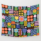 Maximalist Flower Collage Wall Tapestry Gallery Image 4