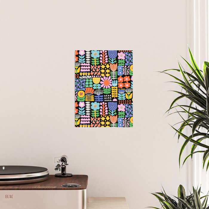 Maximalist Flower Collage Poster Gallery Image 2