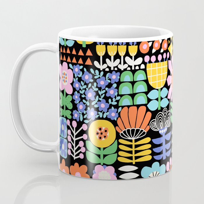 Maximalist Flower Collage Coffee Mug Gallery Image 3
