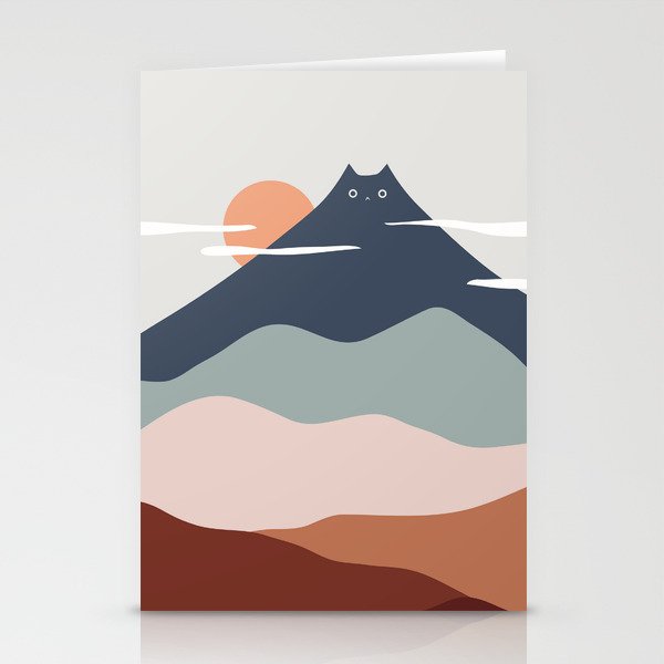 Cat Landscape 21 Stationery Card Gallery Image 2