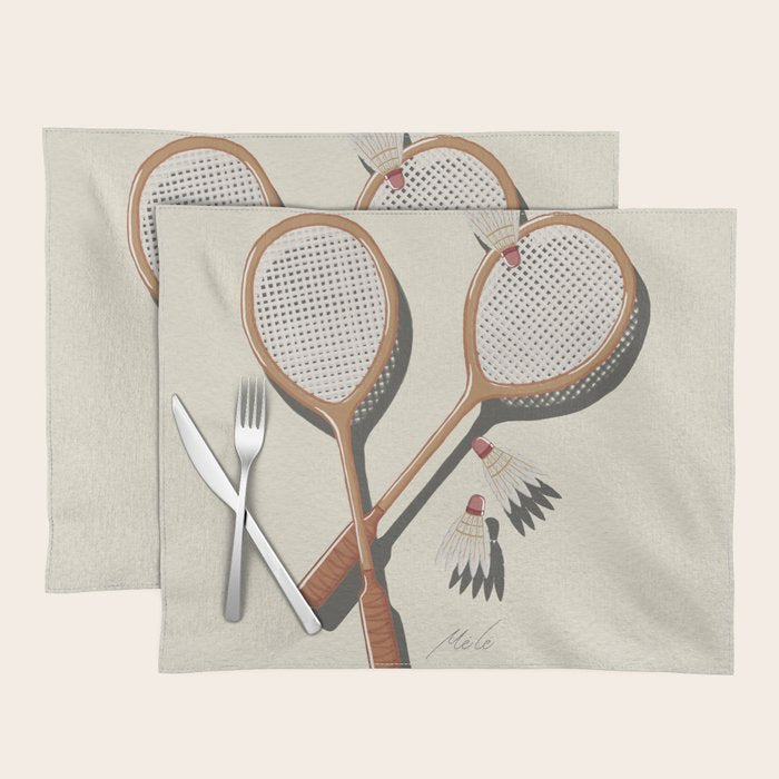 Badminton Retro Placemat Gallery Image 1