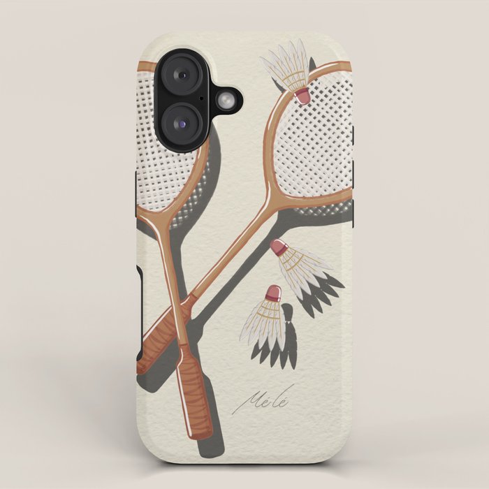 Badminton Retro iPhone Case Gallery Image 1
