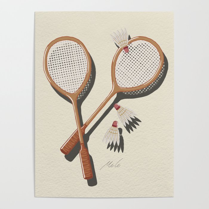 Badminton Retro Poster Gallery Image 1