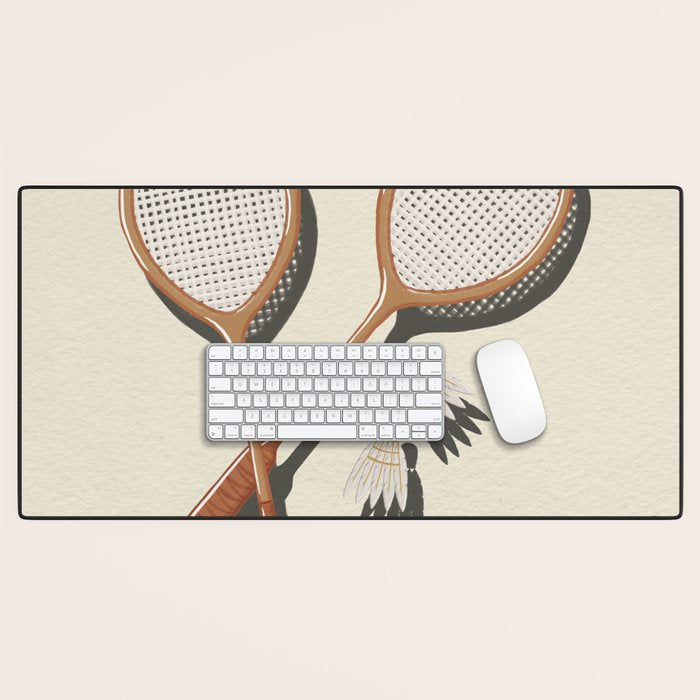 Badminton Retro Desk Mat Gallery Image 1