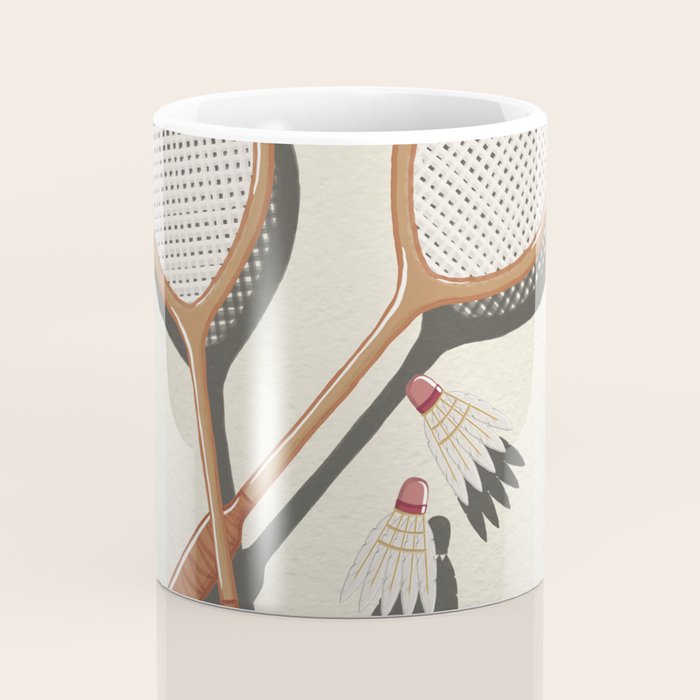 Badminton Retro Coffee Mug Gallery Image 4
