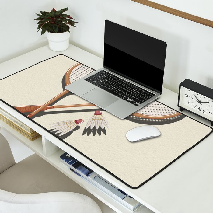Badminton Retro Desk Mat Gallery Image 2