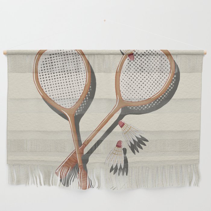 Badminton Retro Wall Hanging Gallery Image 1