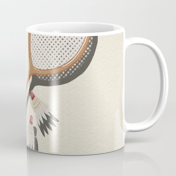 Badminton Retro Coffee Mug Gallery Image 1
