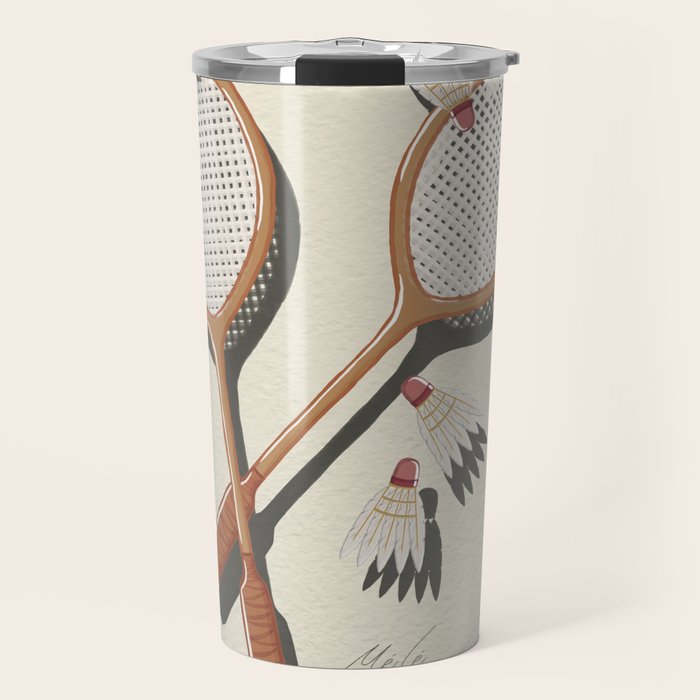 Badminton Retro Travel Mug Gallery Image 1
