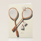 Badminton Retro Stationery Card Gallery Image 2