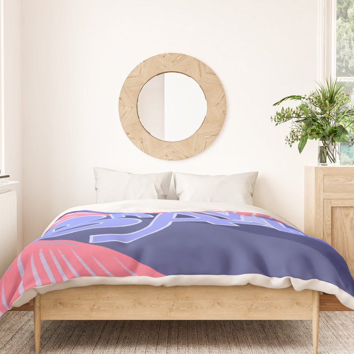 Be brave - purple and pink Duvet Cover Gallery Image 3