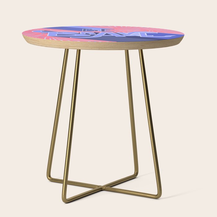 Be brave - purple and pink Side Table Gallery Image 1