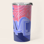 Be brave - purple and pink Travel Mug Gallery Image 2