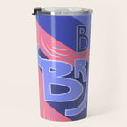 Be brave - purple and pink Travel Mug Gallery Image 3