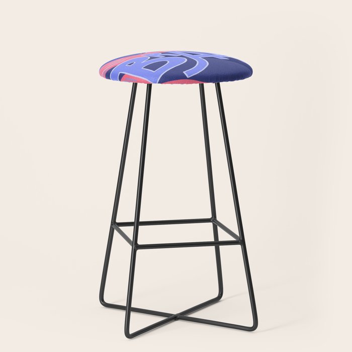 Be brave - purple and pink Stool Gallery Image 1