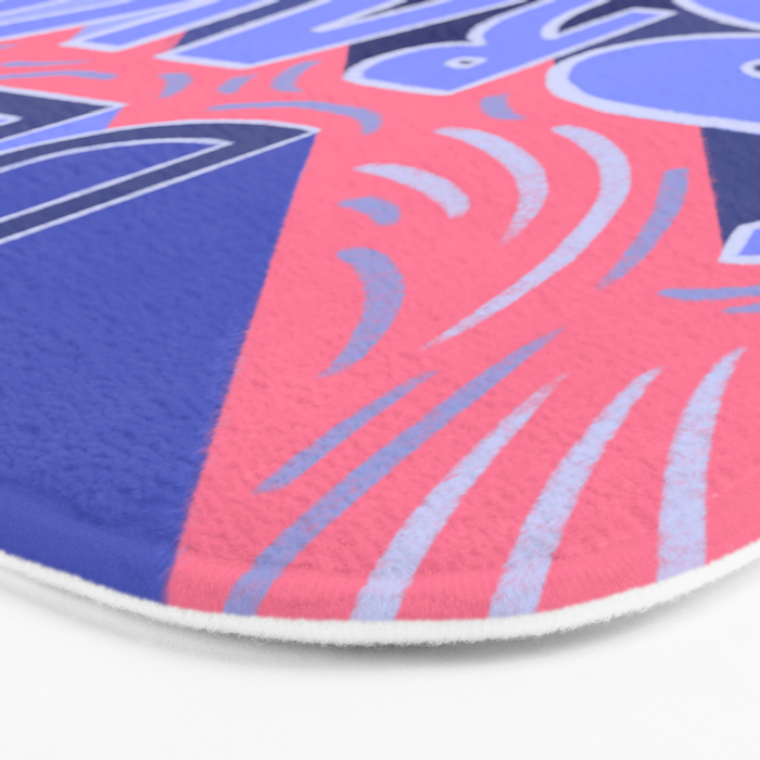 Be brave - purple and pink Bath Mat Gallery Image 3