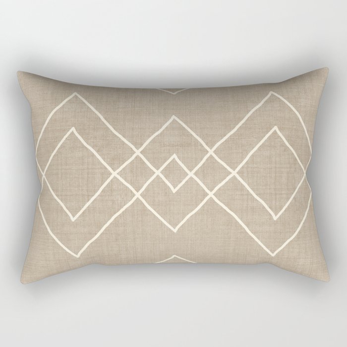 Nudo in Tan Rectangular Pillow Gallery Image 1