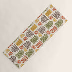 Buongiorno Retro Floral Coffee Yoga Mat Gallery Image 1