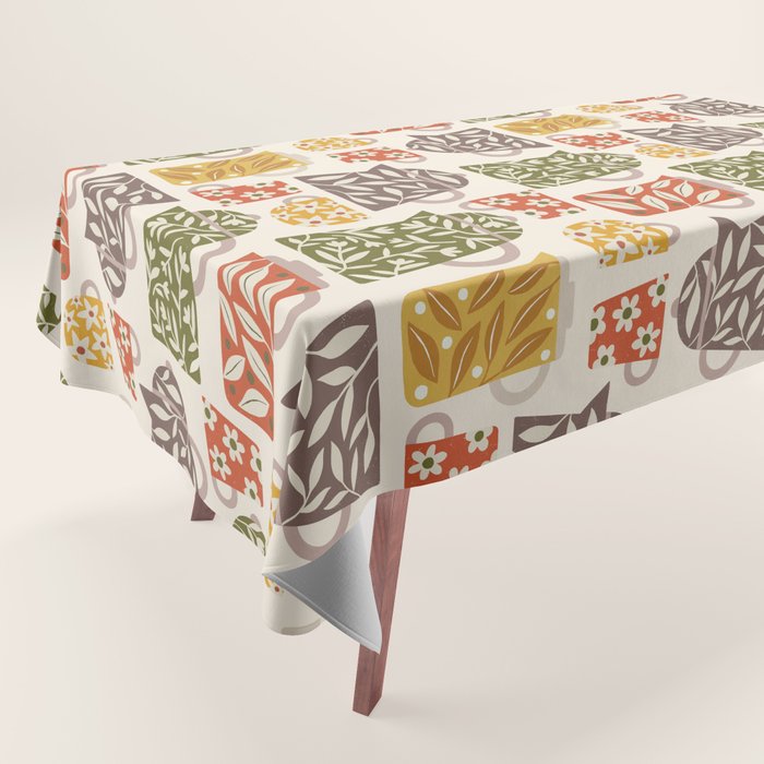 Buongiorno Retro Floral Coffee Tablecloth Gallery Image 1