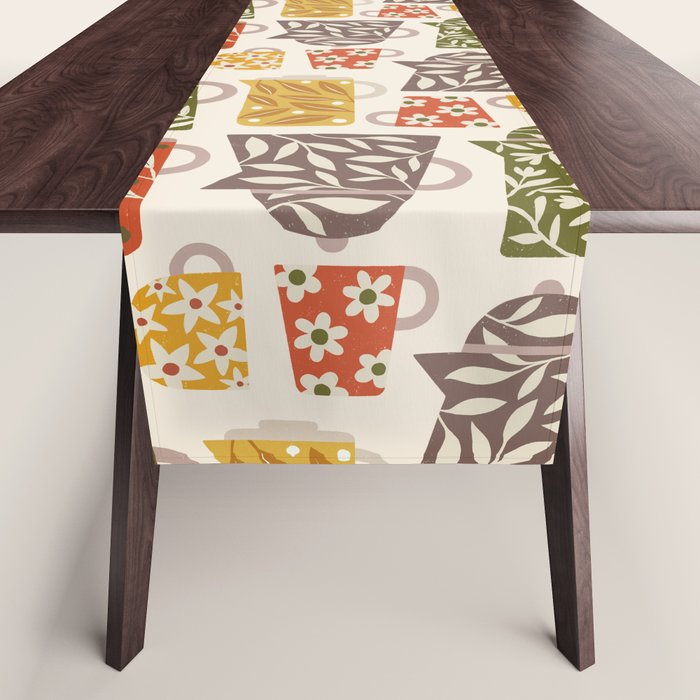 Buongiorno Retro Floral Coffee Table Runner Gallery Image 1
