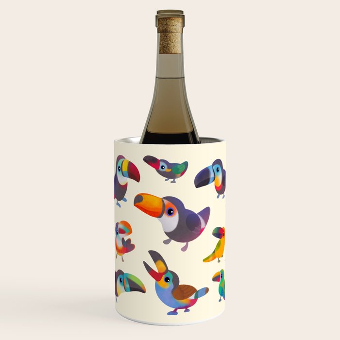 Toucan - pastel Wine Chiller Gallery Image 1