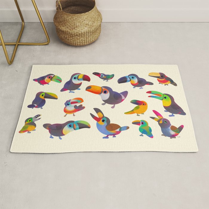 Toucan - pastel Rug Gallery Image 1