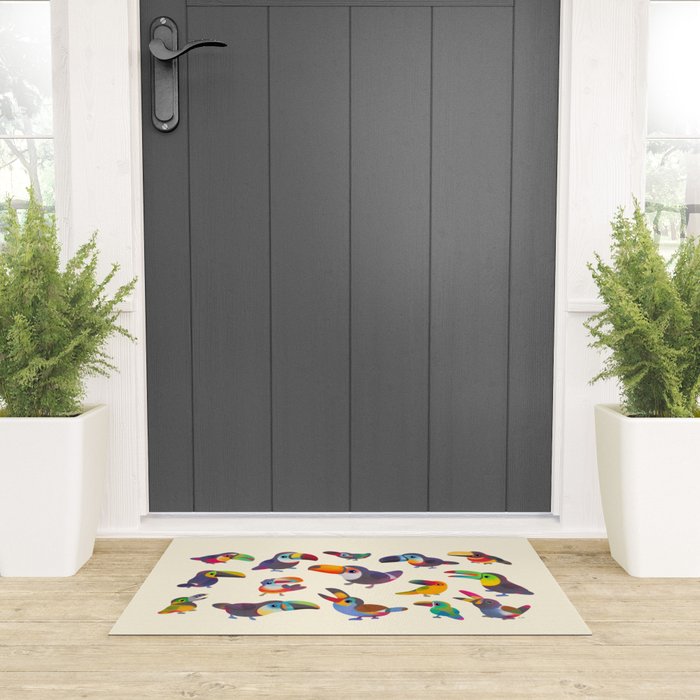 Toucan - pastel Welcome Mat Gallery Image 3