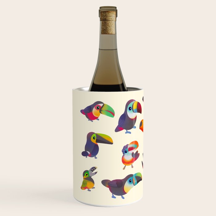Toucan - pastel Wine Chiller Gallery Image 2