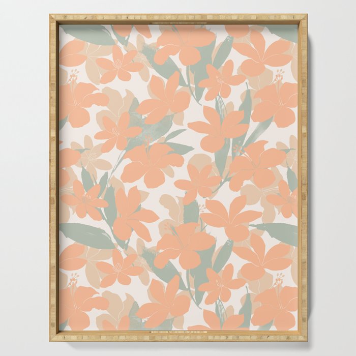 Flowery tropical sweet PC Serving Tray Gallery Image 1
