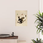 Minhwa: cats & butterflies (Korean traditional/folk art) Poster Gallery Image 2