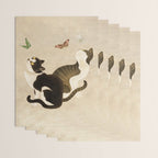Minhwa: cats & butterflies (Korean traditional/folk art) Wrapping Paper Gallery Image 3