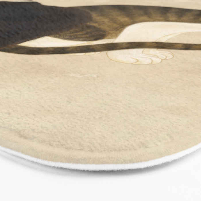 Minhwa: cats & butterflies (Korean traditional/folk art) Bath Mat Gallery Image 3