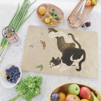 Minhwa: cats & butterflies (Korean traditional/folk art) Cutting Board Gallery Image 2