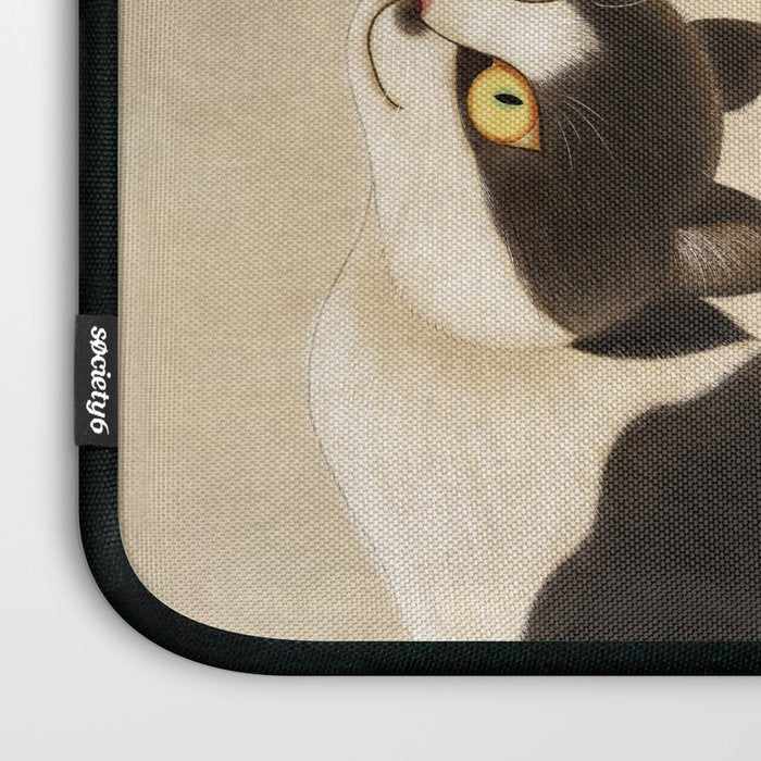 Minhwa: cats & butterflies (Korean traditional/folk art) Laptop Sleeve Gallery Image 3