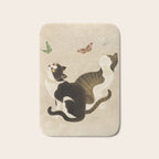 Minhwa: cats & butterflies (Korean traditional/folk art) Bath Mat Gallery Image 1