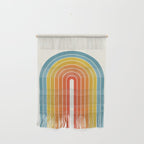 Gradient Arch X Bright Rainbow Mid Century Modern Rainbow Wall Hanging Gallery Image 1