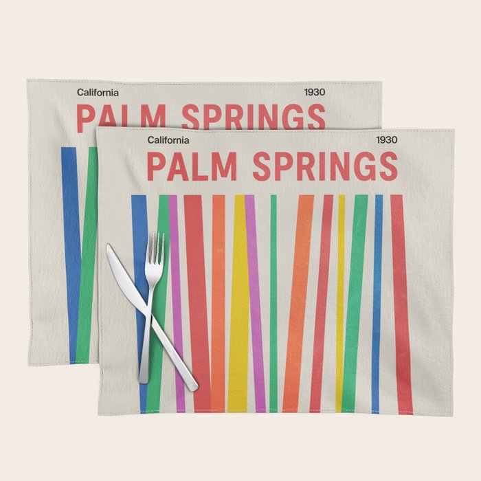 Palm Springs 1930: Retro Mid-Century Edition  Placemat Gallery Image 1