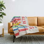 Palm Springs 1930: Retro Mid-Century Edition  Throw Blanket Gallery Image 1