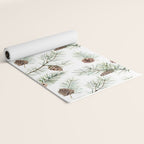 Festive Pinecones Yoga Mat Gallery Image 2
