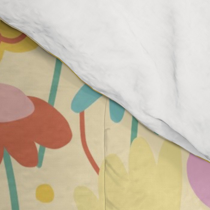 Floral pattern cream Comforter Gallery Image 4
