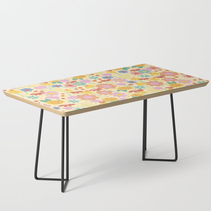 Floral pattern cream Coffee Table Gallery Image 1