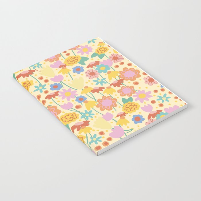 Floral pattern cream Notebook Gallery Image 2
